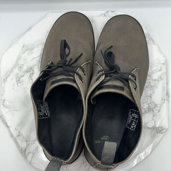 DR. MARTENS Mayport Lead Grey Twill Canvas Chukka Boot-12 - Picture 4 of 9